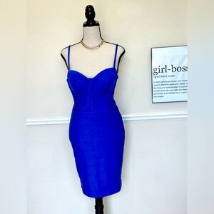 Blue Strapless Dress